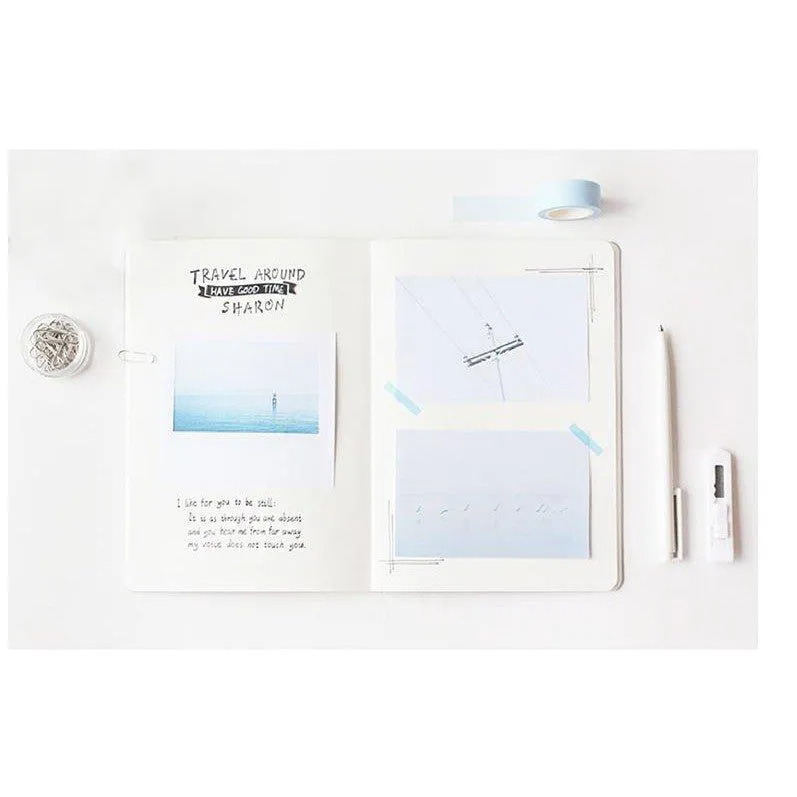 Letter Lovers Simple Muji Style Gray Tone Lightweight Blank Dot Matrix Horizontal Line Notebook B5 NP-HEZQI-307