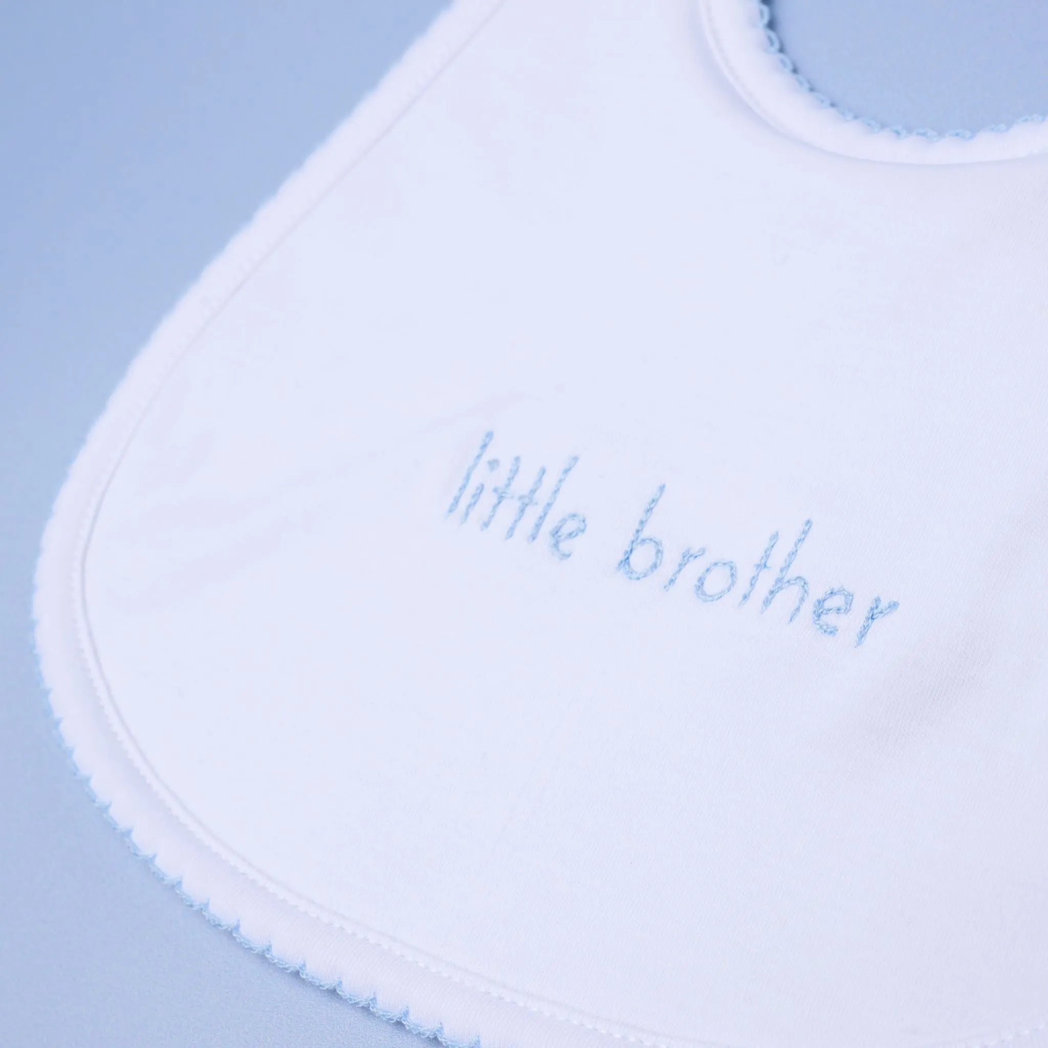 Little Brother Embroidered Bib