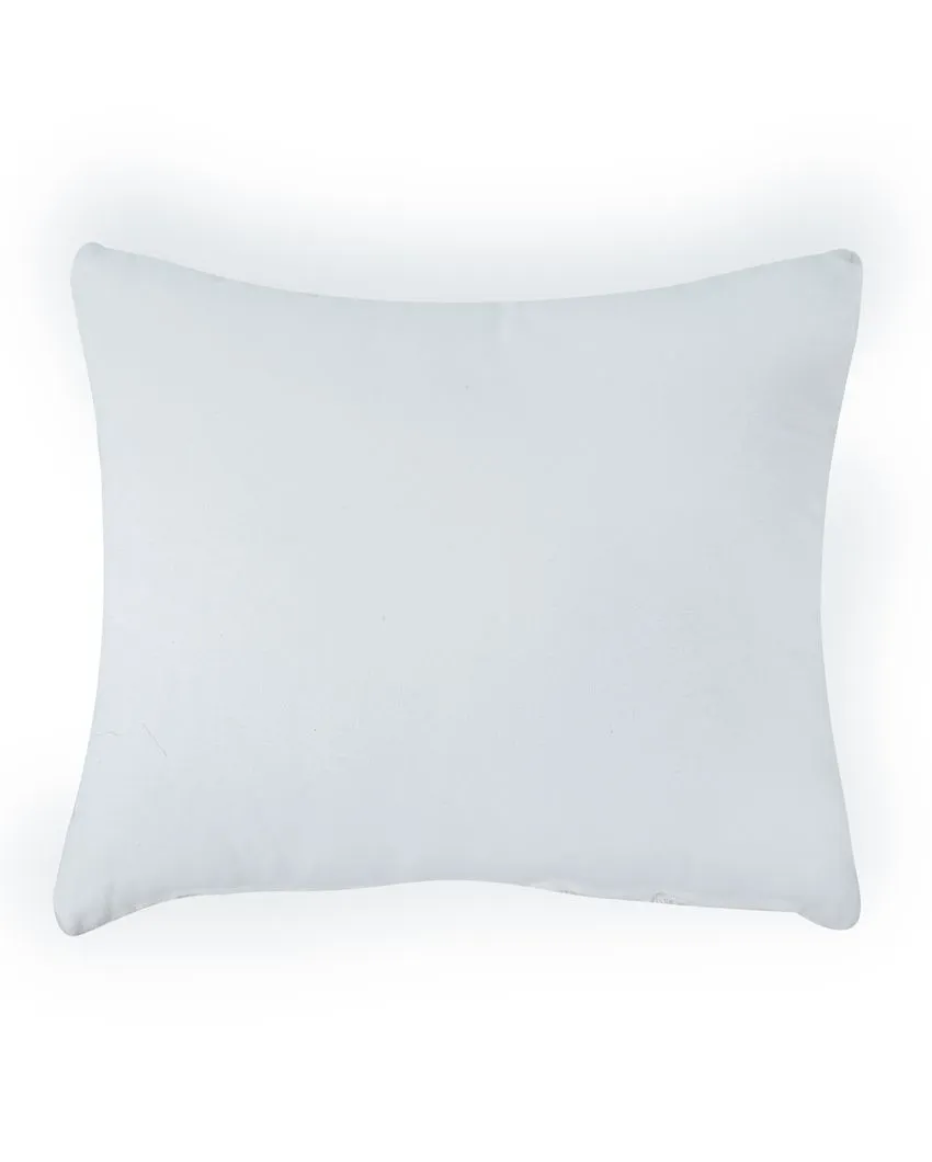 Luxurious White Tufted Lumbar Filled Cushion | 14 x 20 inches