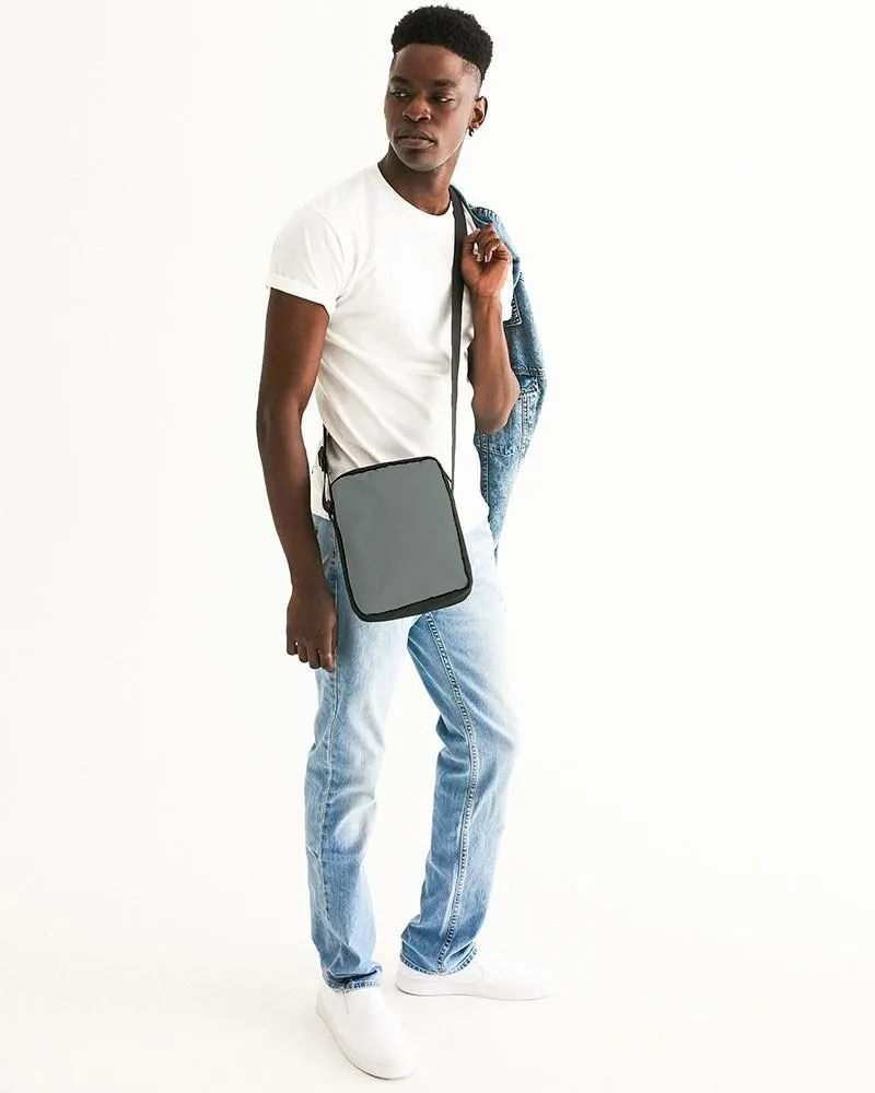 Medium Dark Green Gray Messenger Pouch | Medium Dark Pale Green Gray | C10M0Y10K60