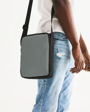 Medium Dark Green Gray Messenger Pouch | Medium Dark Pale Green Gray | C10M0Y10K60