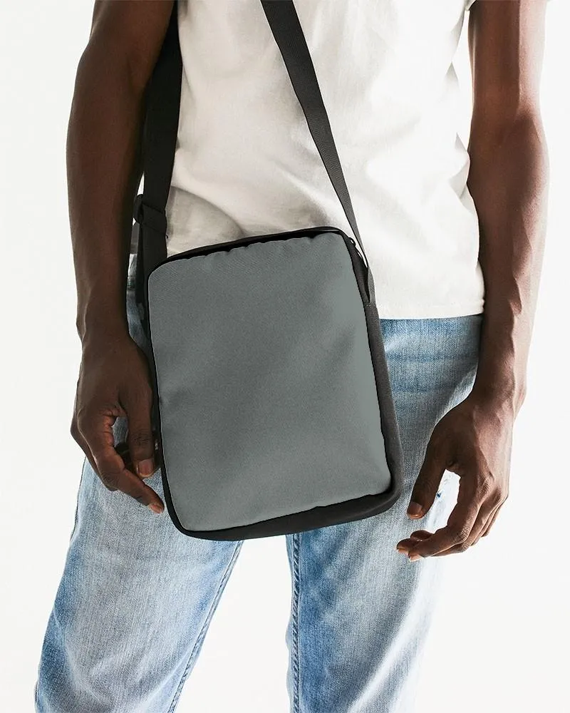 Medium Dark Green Gray Messenger Pouch | Medium Dark Pale Green Gray | C10M0Y10K60