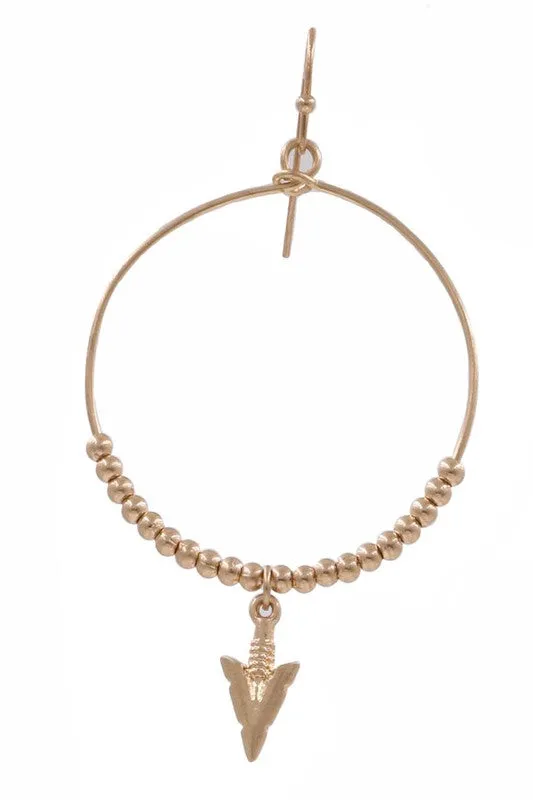 Melanie Hoop & Charm Earring