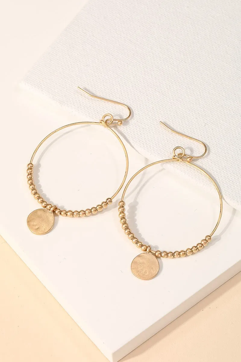 Melanie Hoop & Charm Earring