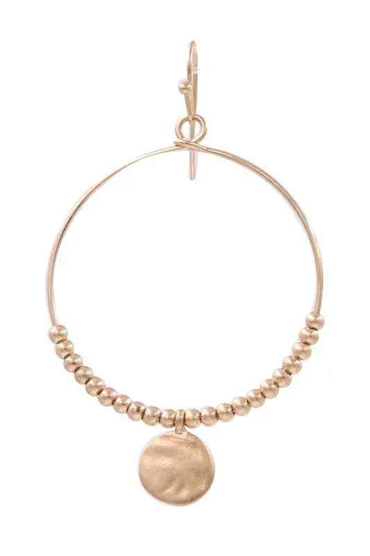 Melanie Hoop & Charm Earring