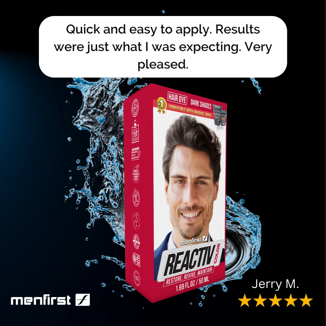Menfirst - Reactiv Semi-Permanent Instant Hair Dye for Men - 3 Pack - 1.69 Oz Each