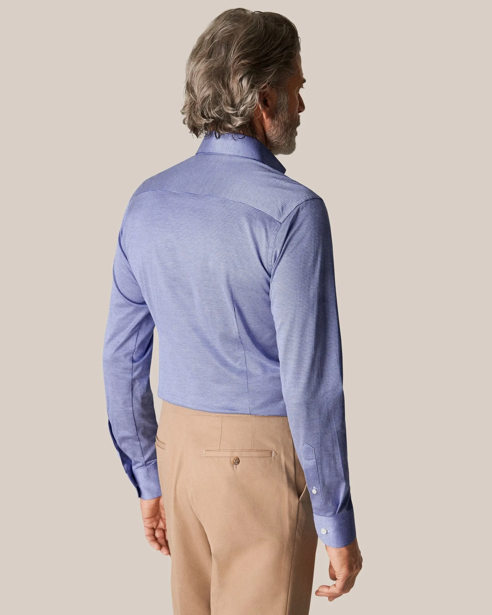 Mid Blue King Knit Stretch Slim Fit- ETON