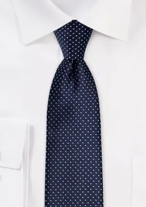 Midnight Pin Dot Necktie