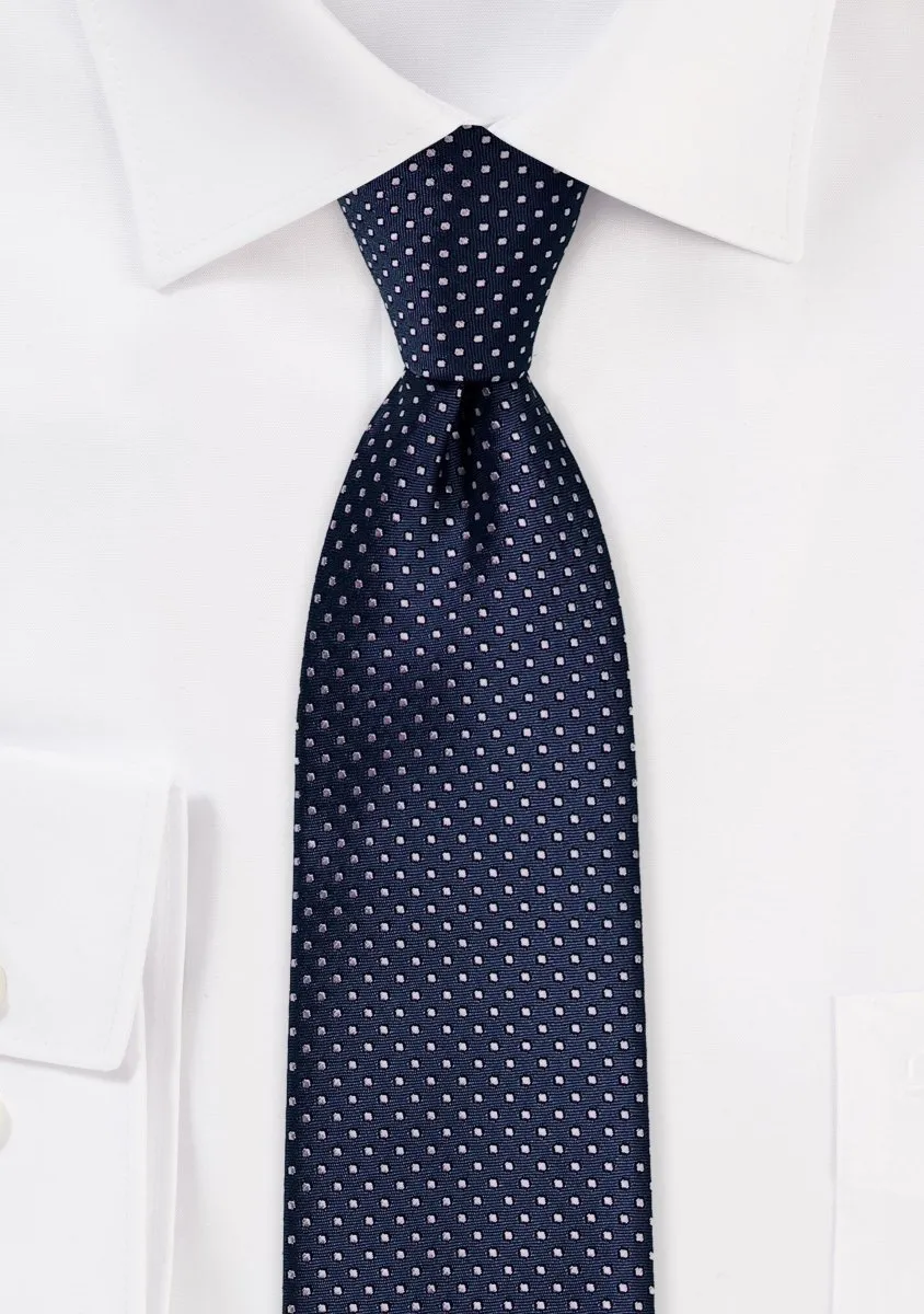 Midnight Pin Dot Necktie