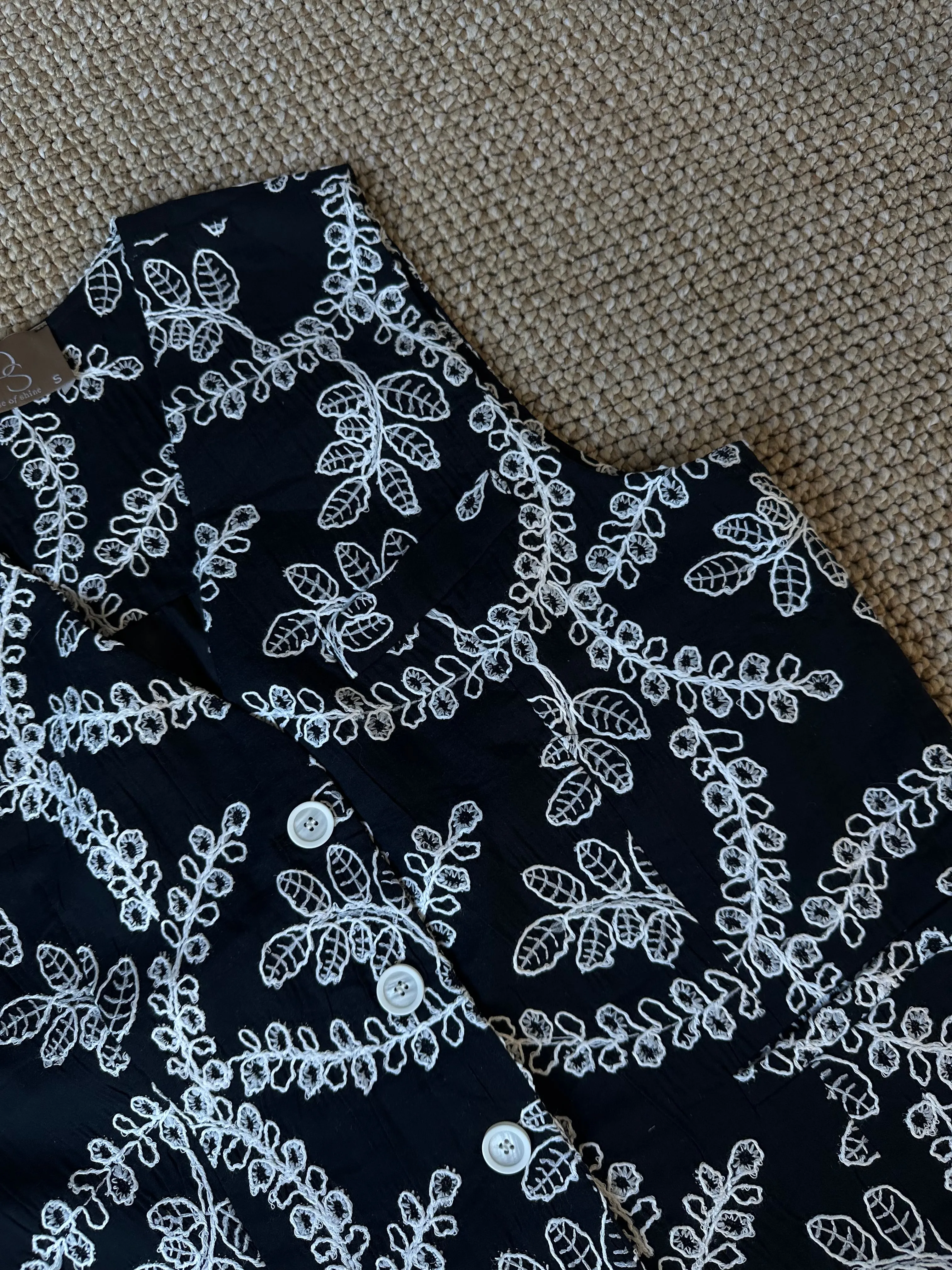Mila embroidered vest