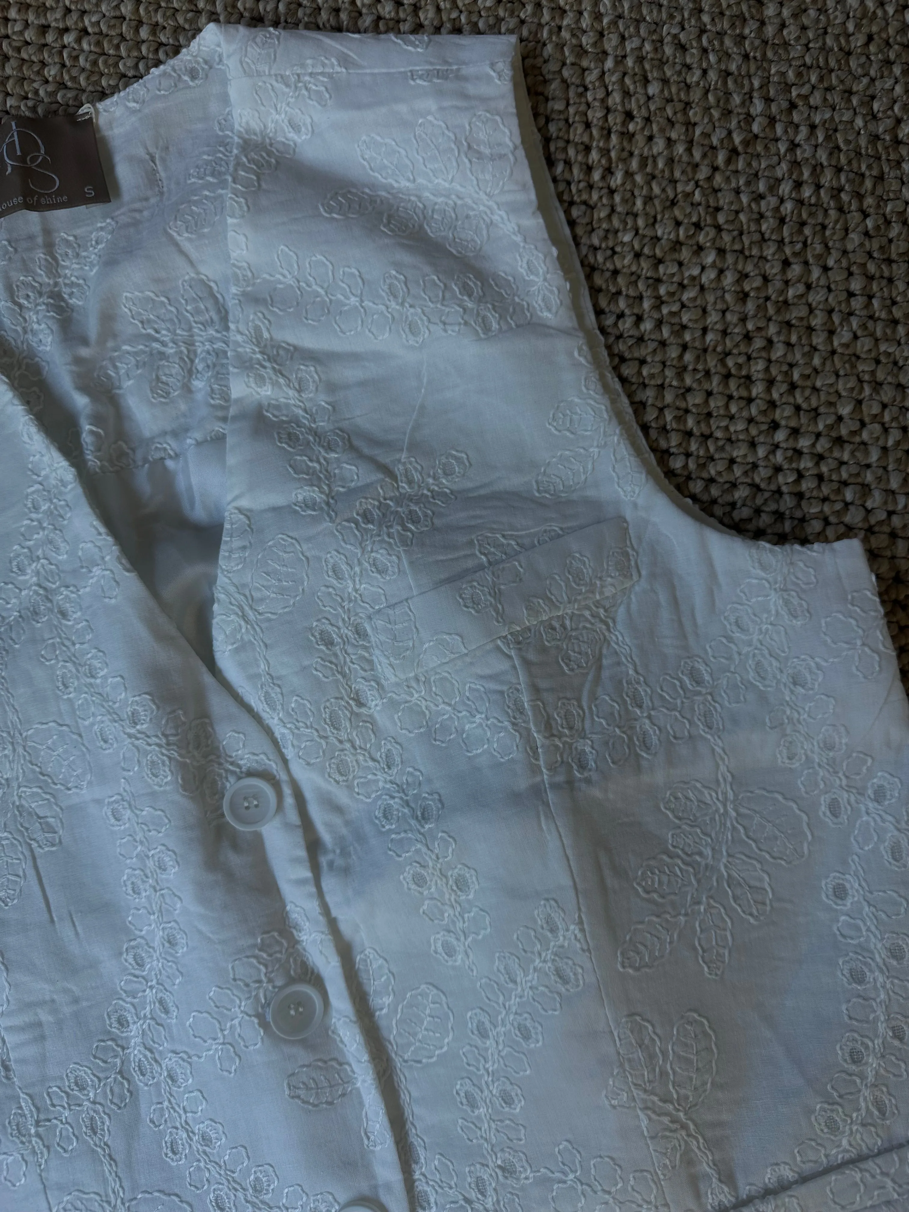 Mila embroidered vest