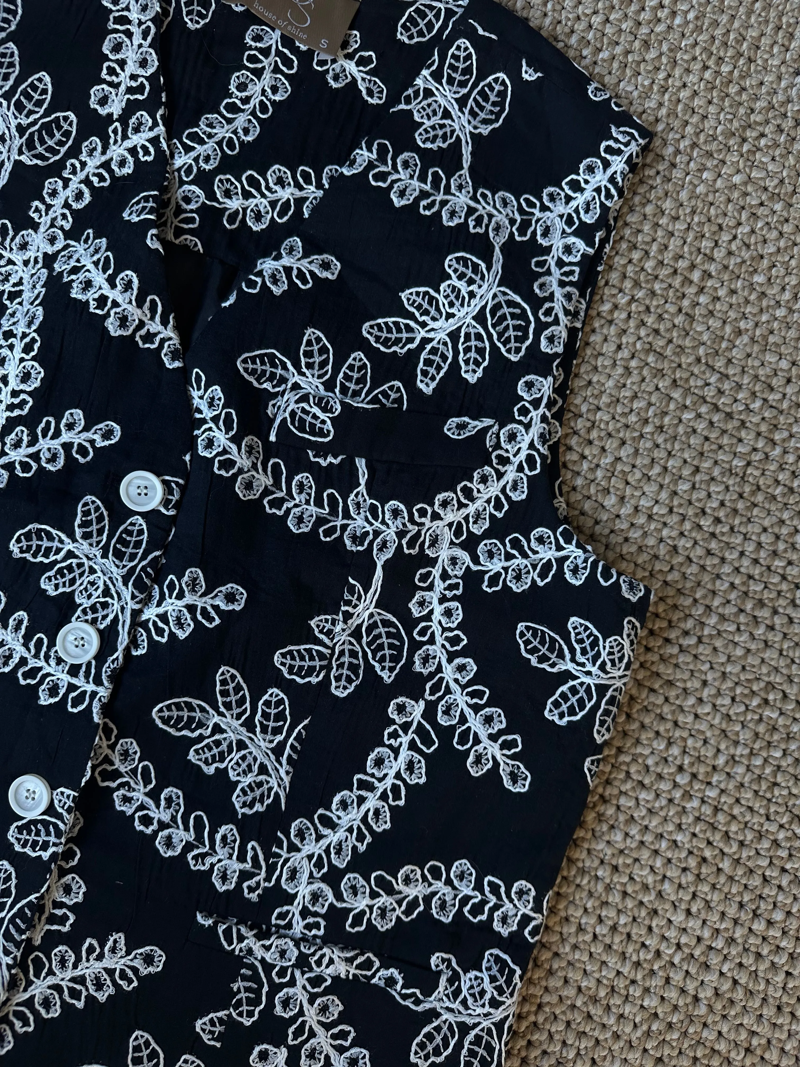 Mila embroidered vest
