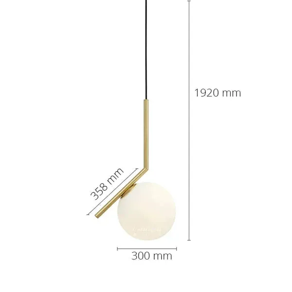 Modern Living room/Bedroom/Minimalist/Restaurant Pendant Light Nordic Clothing Decoration Glass Ball Pendant Lamp