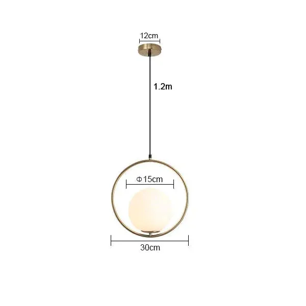 Modern Living room/Bedroom/Minimalist/Restaurant Pendant Light Nordic Clothing Decoration Glass Ball Pendant Lamp