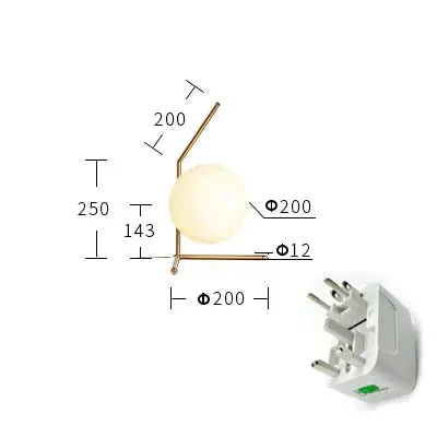 Modern Living room/Bedroom/Minimalist/Restaurant Pendant Light Nordic Clothing Decoration Glass Ball Pendant Lamp