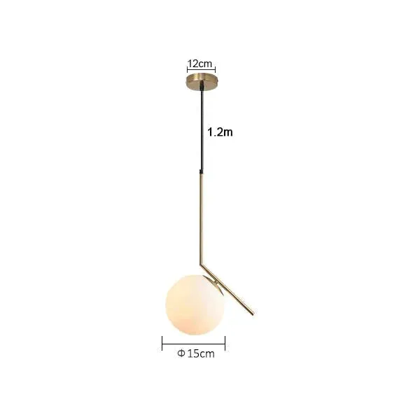 Modern Living room/Bedroom/Minimalist/Restaurant Pendant Light Nordic Clothing Decoration Glass Ball Pendant Lamp
