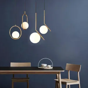 Modern Living room/Bedroom/Minimalist/Restaurant Pendant Light Nordic Clothing Decoration Glass Ball Pendant Lamp