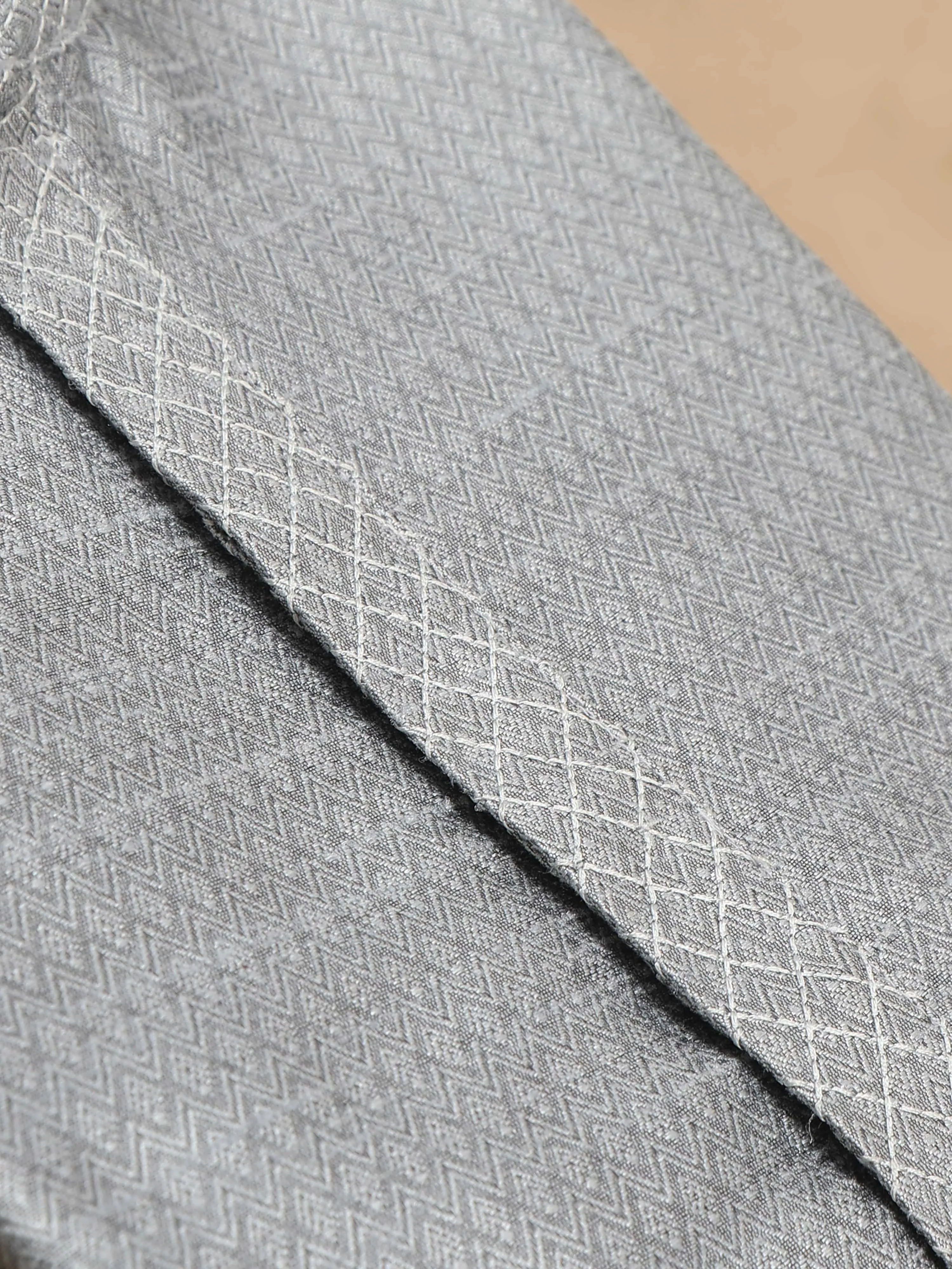 Moon Grey Embroidered Long Kurta