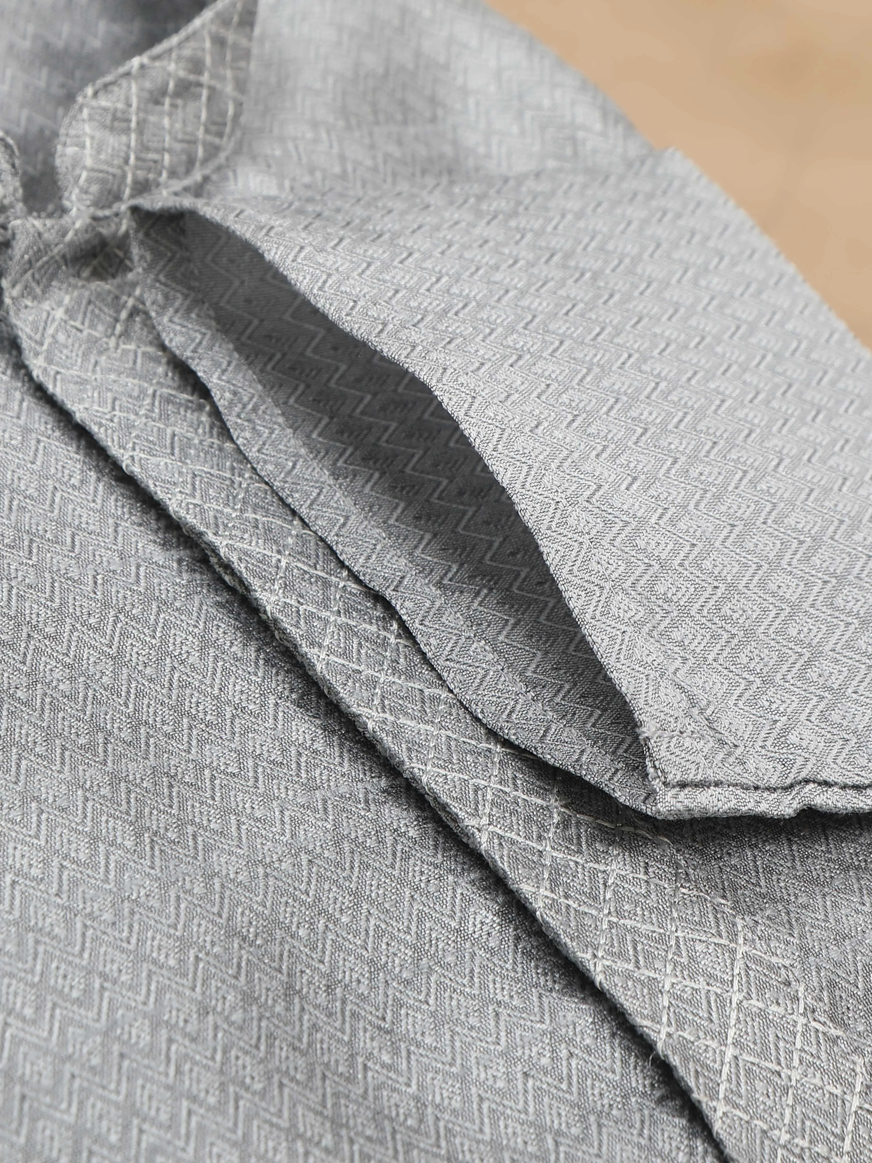 Moon Grey Embroidered Long Kurta