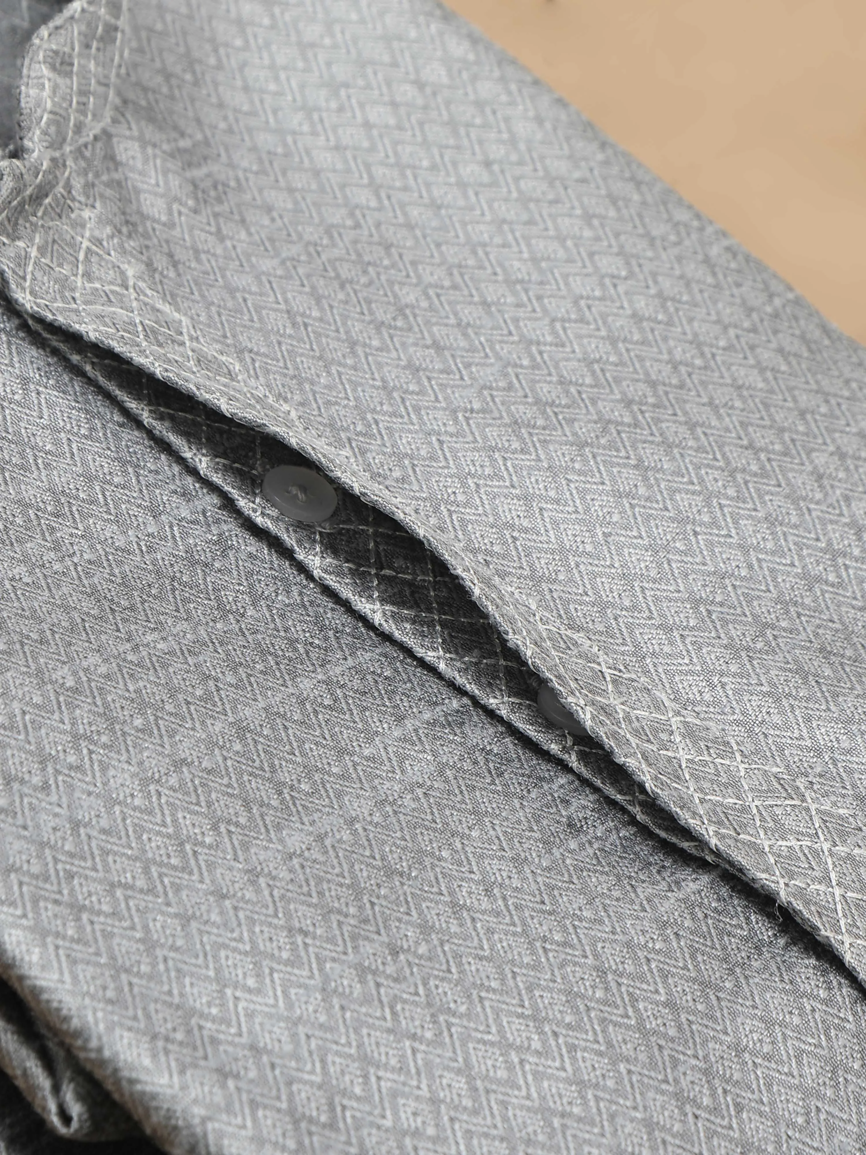 Moon Grey Embroidered Long Kurta