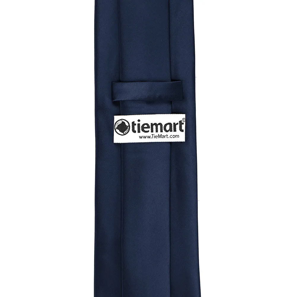 Navy Blue Premium Solid Color Necktie