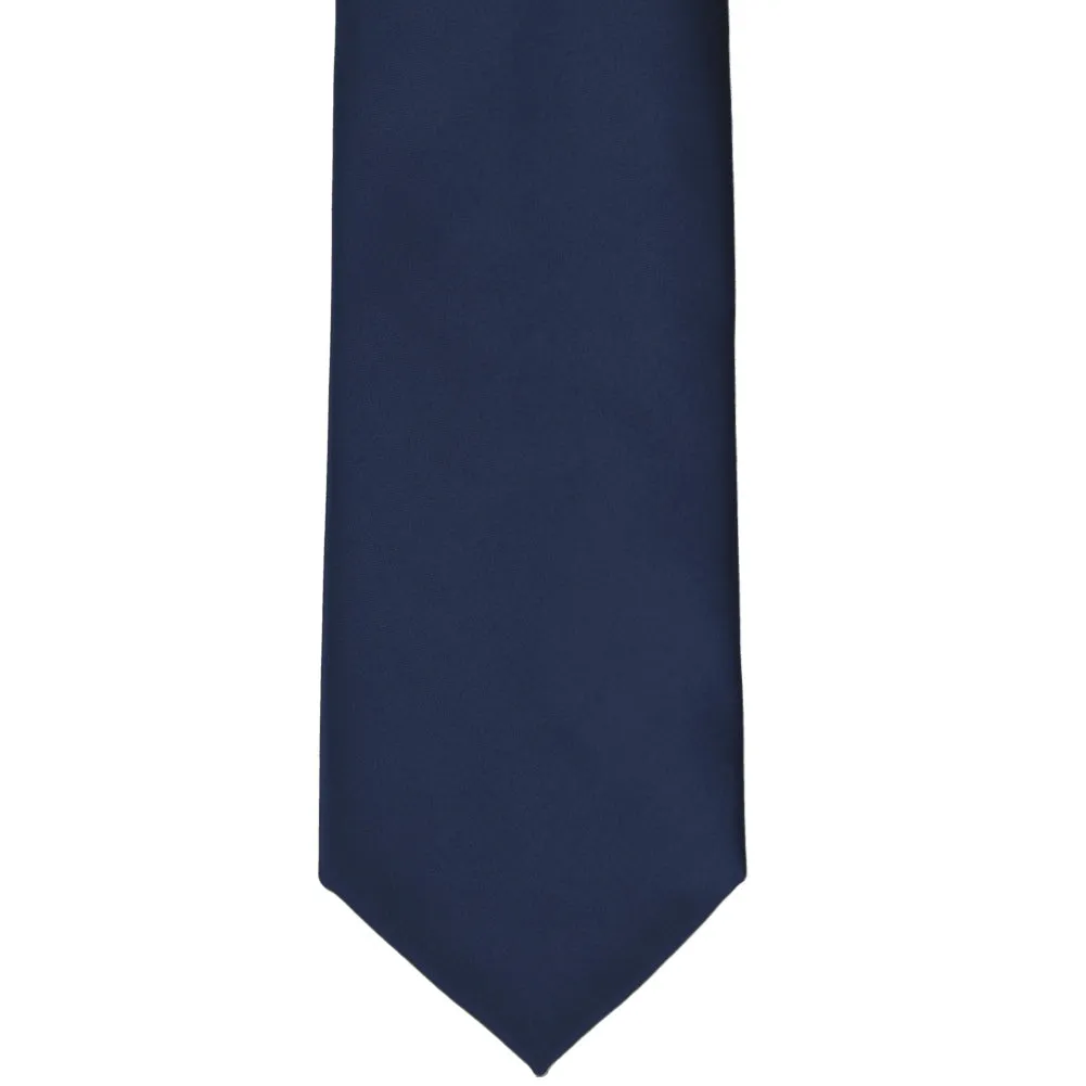 Navy Blue Premium Solid Color Necktie