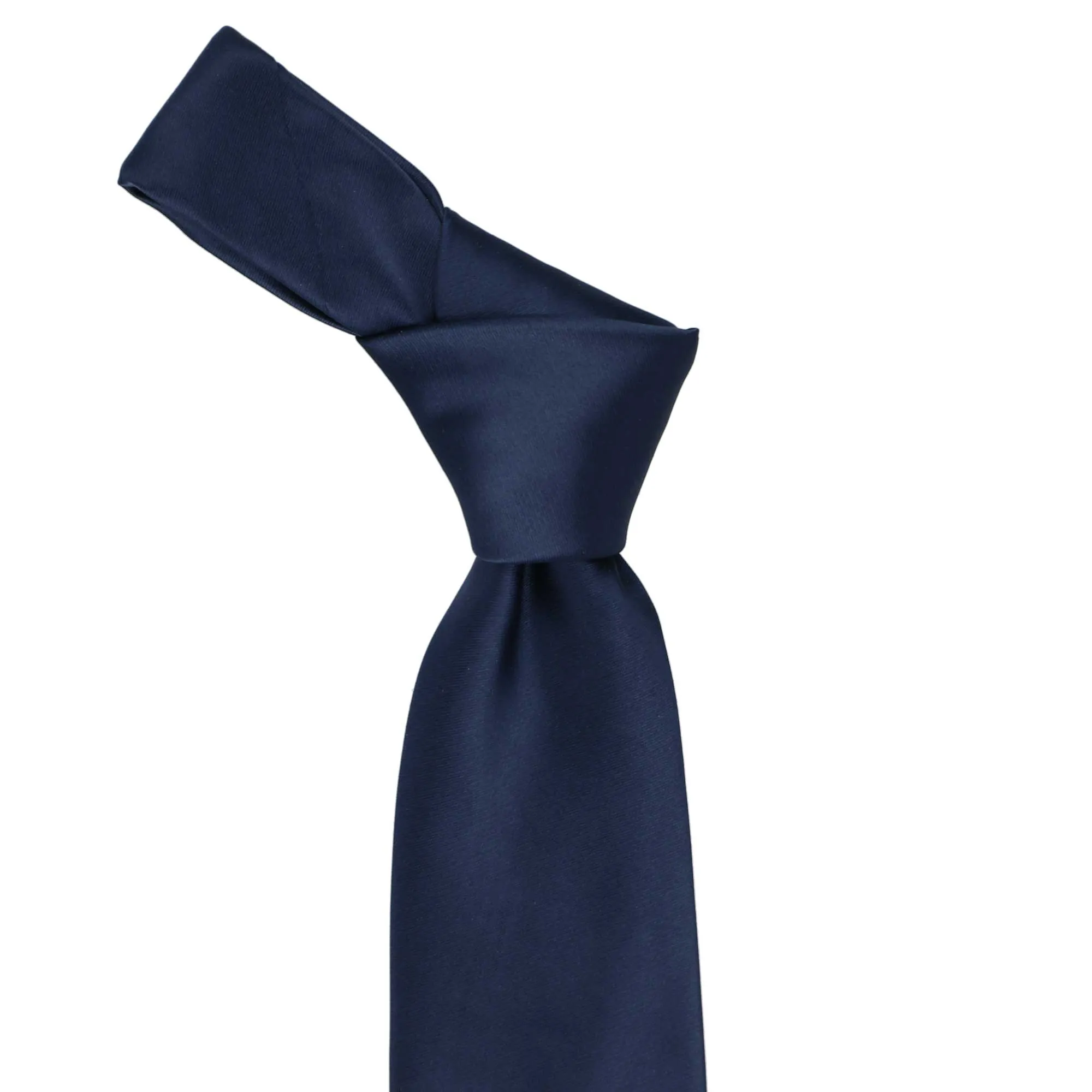 Navy Blue Premium Solid Color Necktie