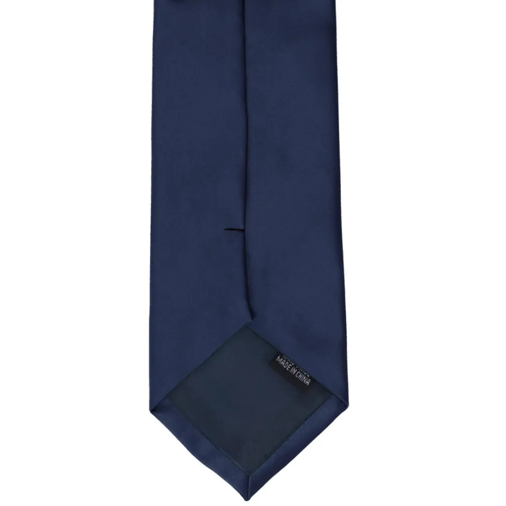 Navy Blue Premium Solid Color Necktie