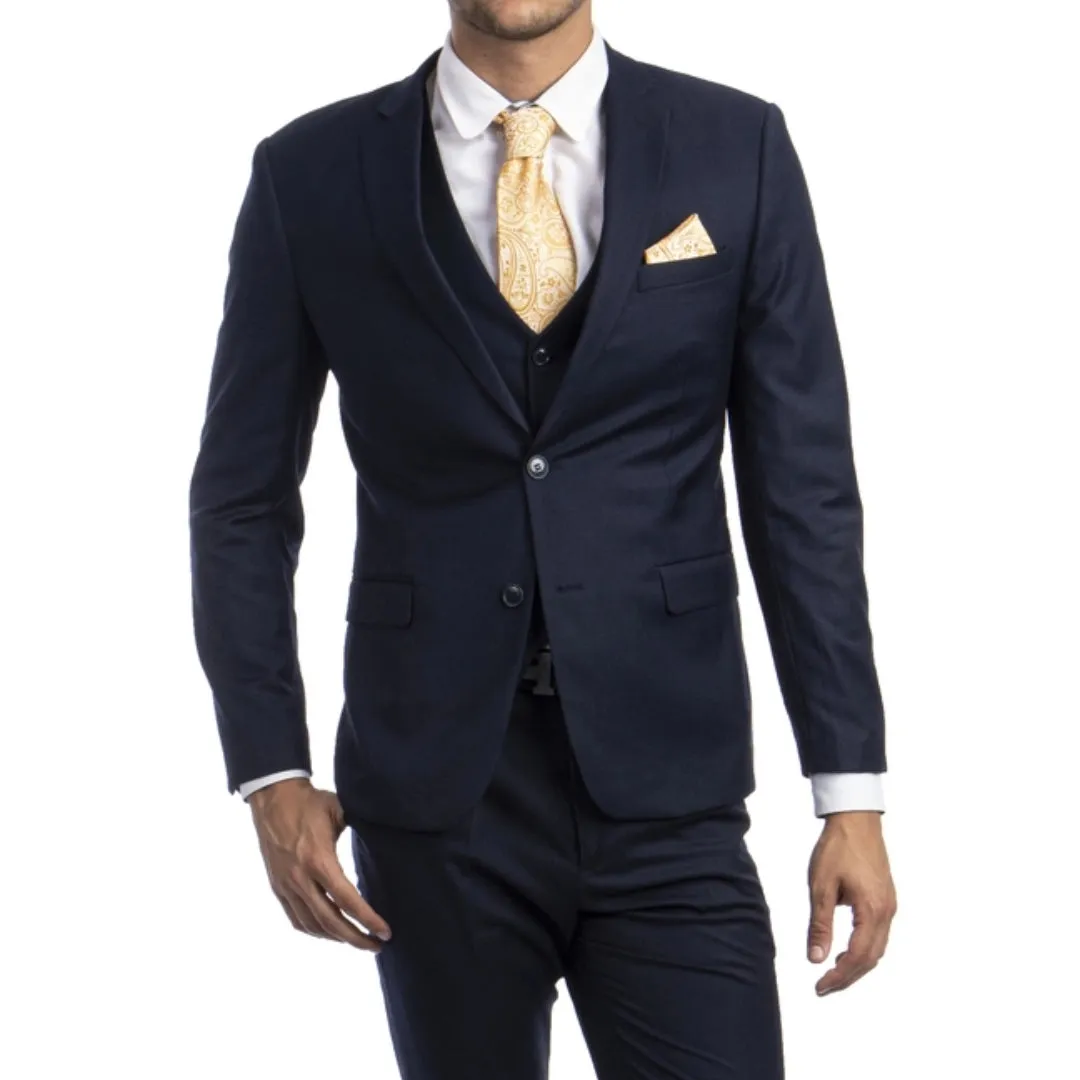 Navy Suit with Vest