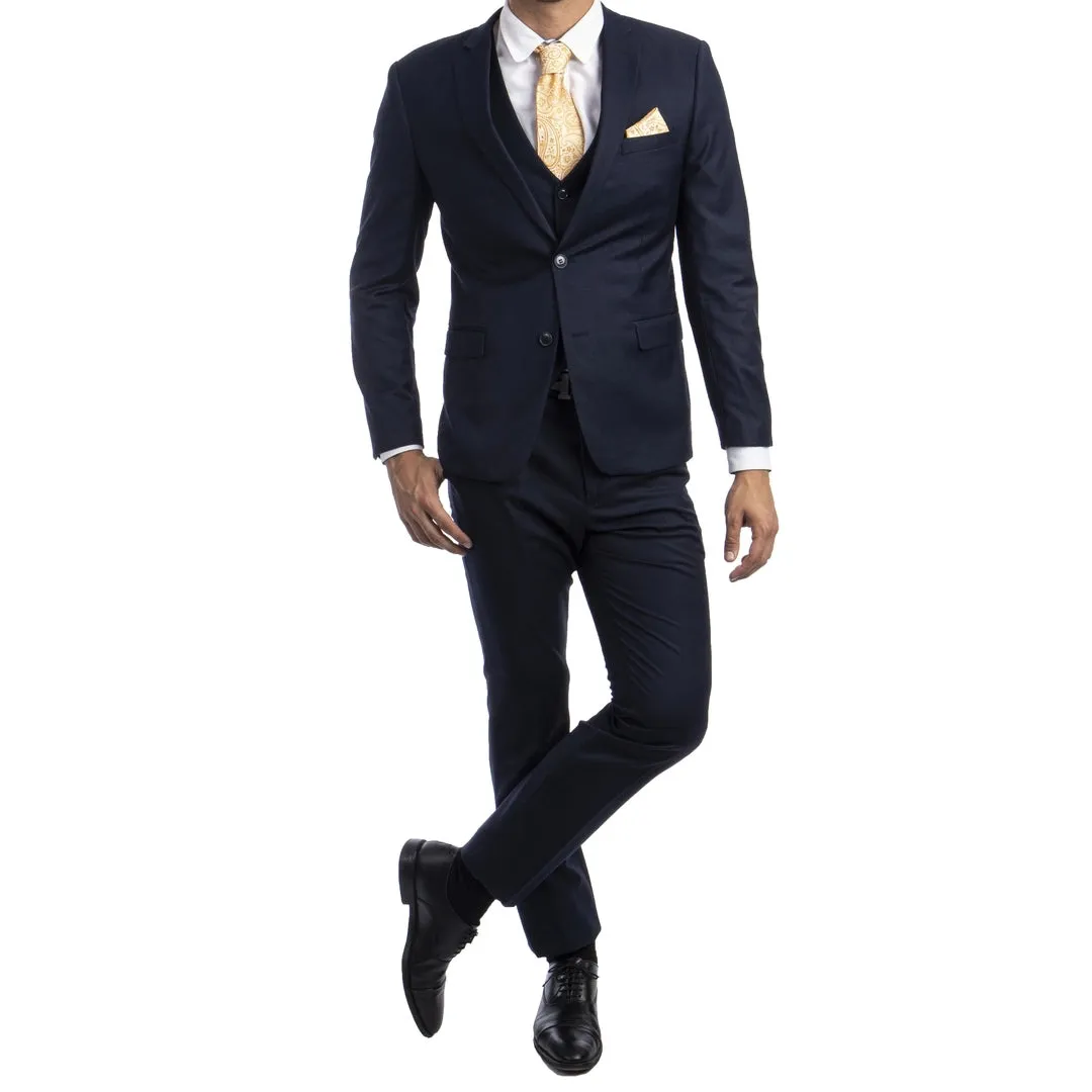 Navy Suit with Vest