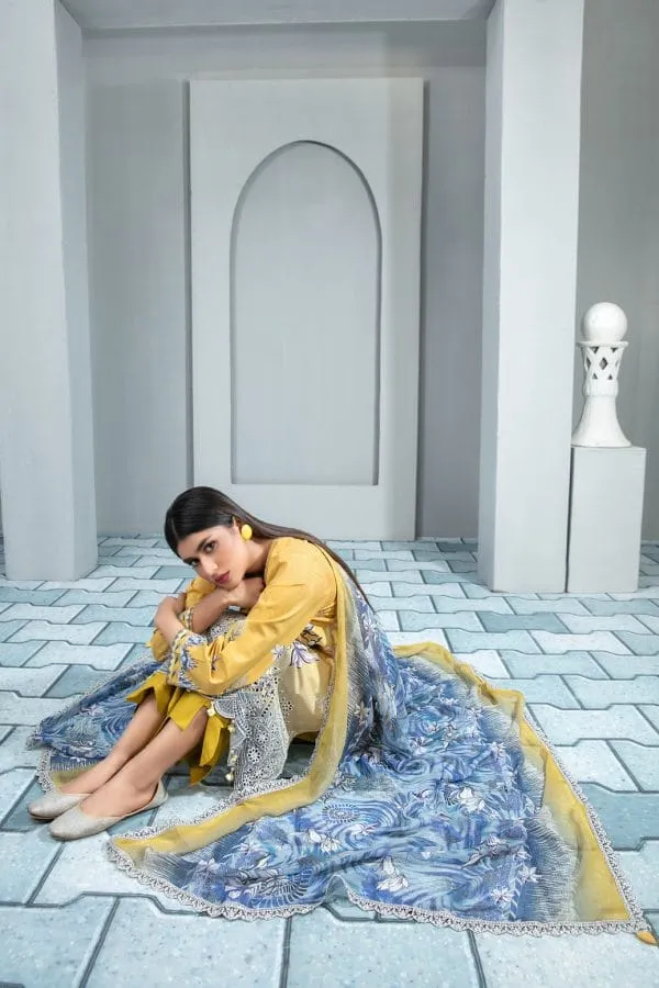 Nimral By Tawakkal Fabrics 3 Piece Unstitch Lawn Collection  D-8628