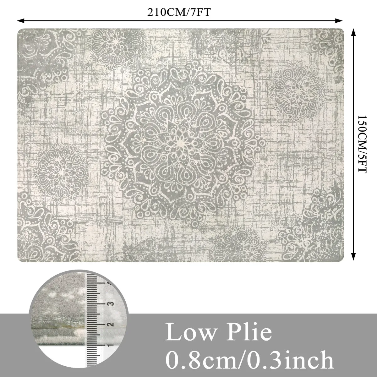 Oriane Vintage Medallion Area Rug