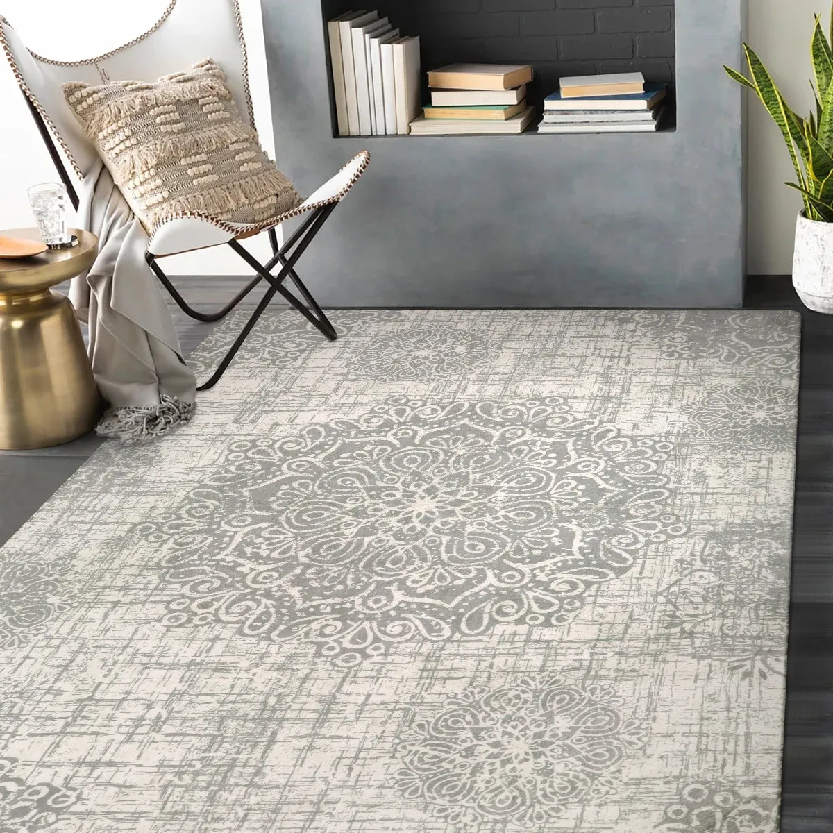 Oriane Vintage Medallion Area Rug
