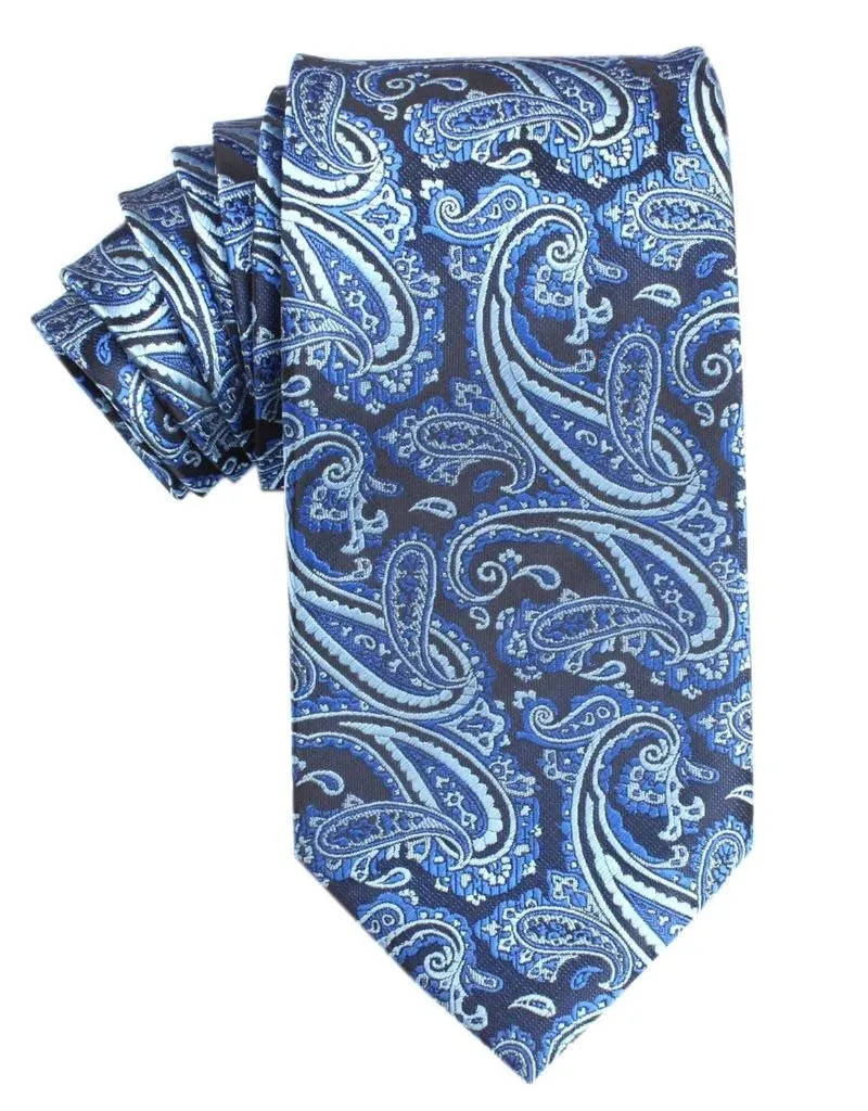 OTAA - Paisley Tie - Navy & Light Blue