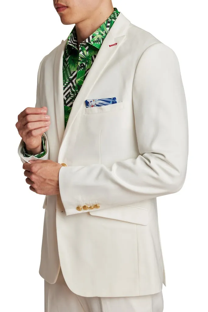 Paisley & Gray Ashton Peak Blazer Slim Lilly White