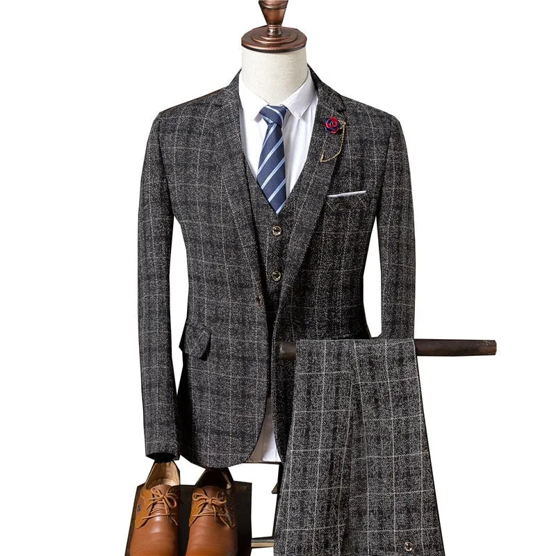 PlaidLuxe Exotic Suit Set