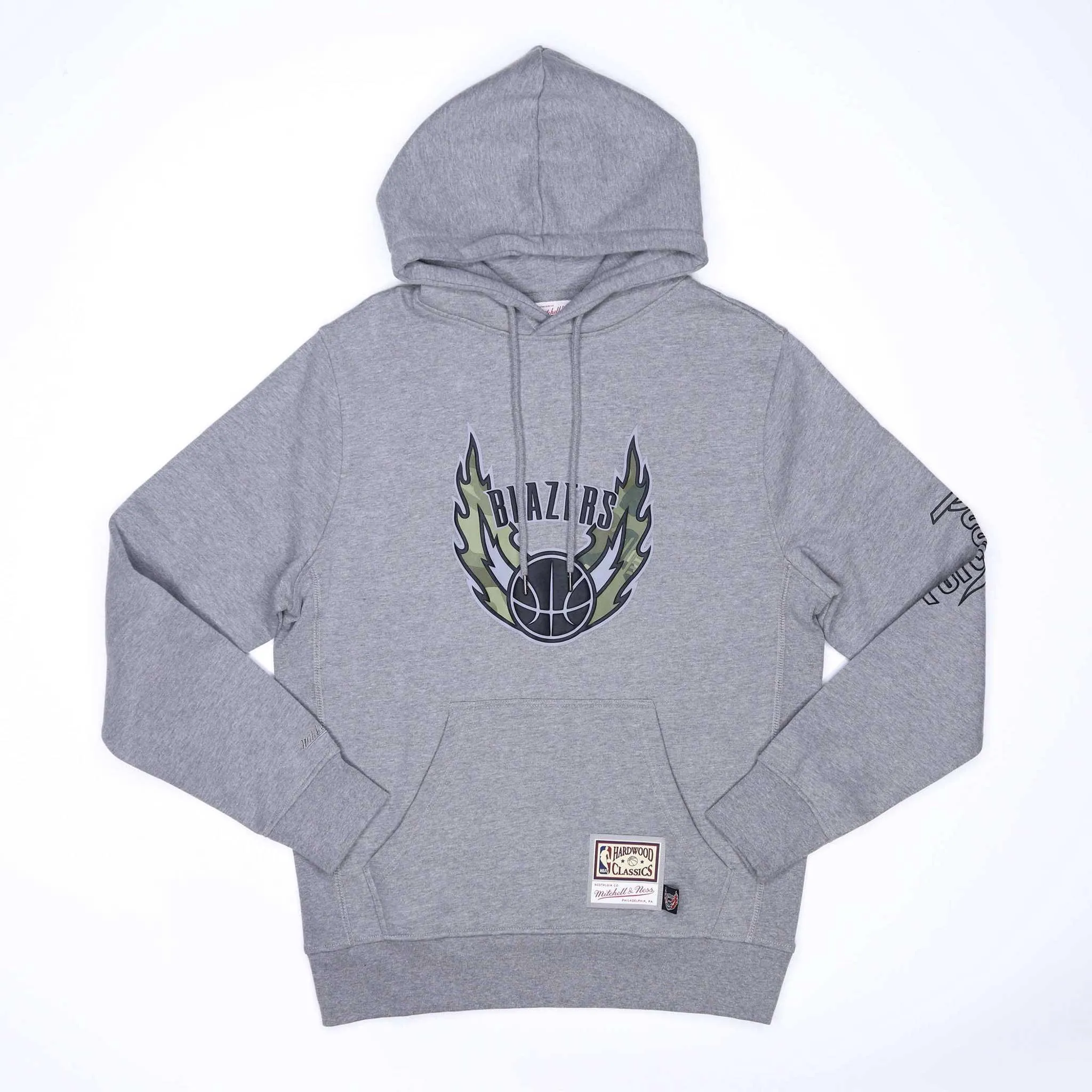 Portland Trail Blazers Mitchell & Ness Ghost Camo Gray Hoodie