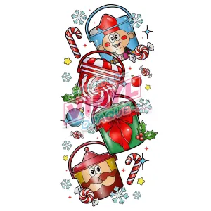 Printed Decal - Classic Christmas Nugs Buckets