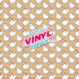 Printed Vinyl - Chicken And Chicks