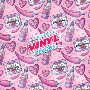 Printed Vinyl - Hello I'm Neurospicy Pink