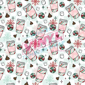 Printed Vinyl - Peppermint Mocha