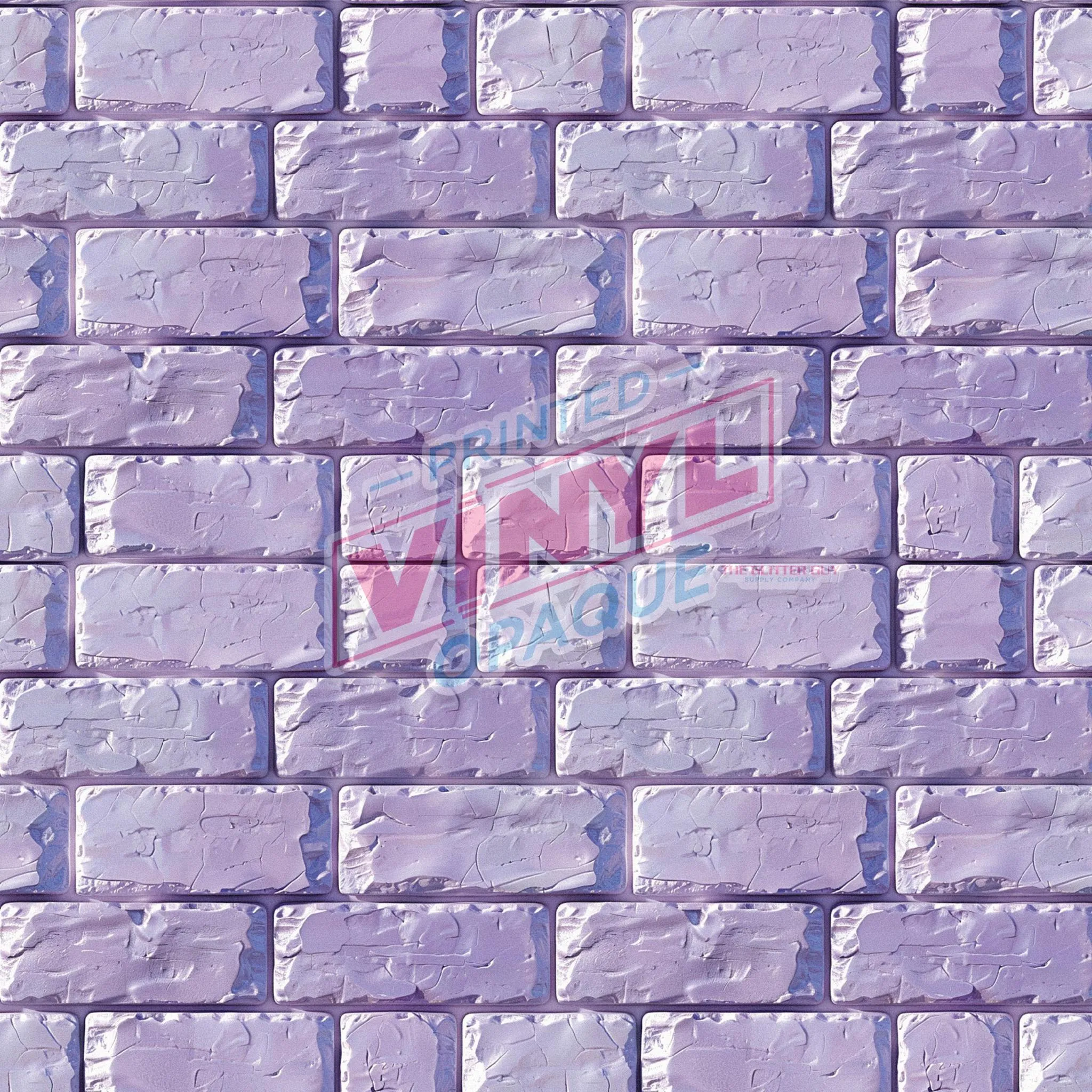 Printed Vinyl - Purple Brick Wall