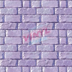 Printed Vinyl - Purple Brick Wall