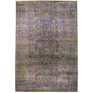 Purple Alchemy Traditional Wool Silk Blend Rug - 11'10" x 17'7"