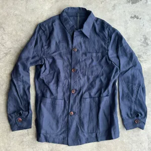 Sample Sale: Doyle in Navy Irish Linen Size 38
