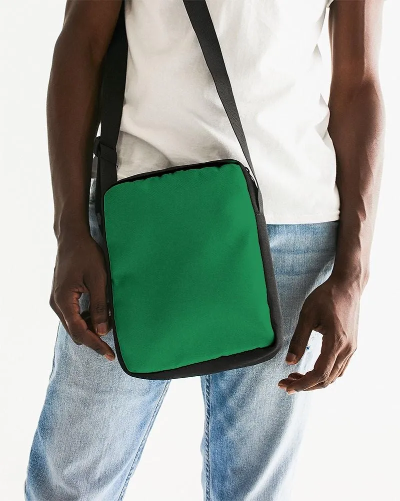 Shaded Green Messenger Pouch | C100M0Y100K30