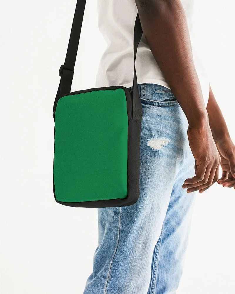 Shaded Green Messenger Pouch | C100M0Y100K30