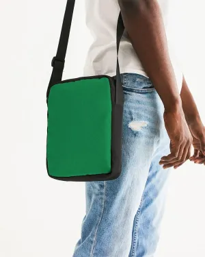 Shaded Green Messenger Pouch | C100M0Y100K30