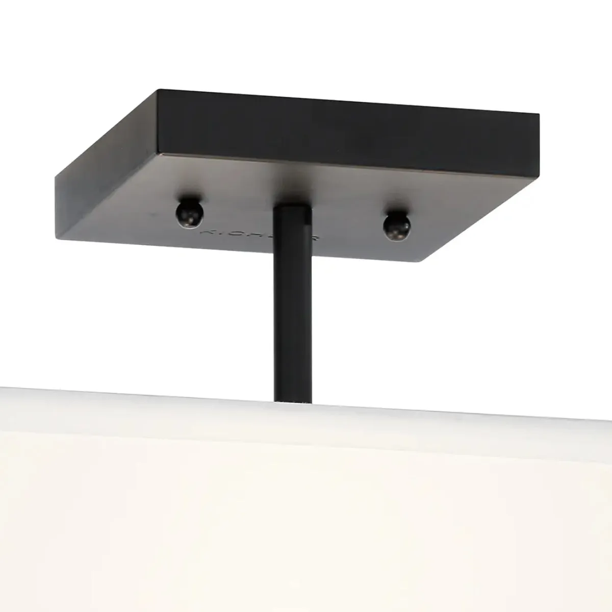 Shailene 14" 3-Light Semi-Flush Mount, Black Finish