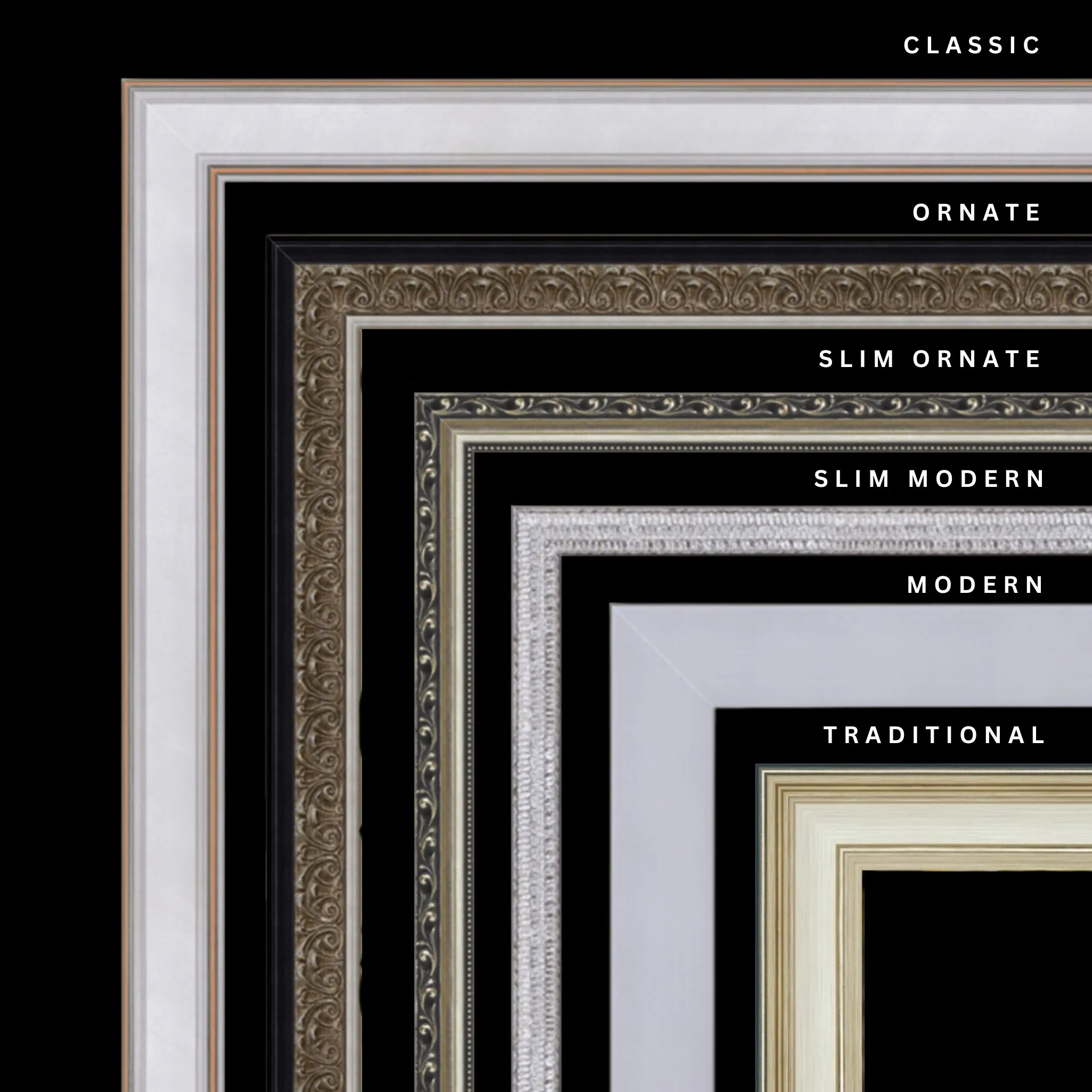 Silver 29x41 Picture Frame Ornate Traditional Classic Antique